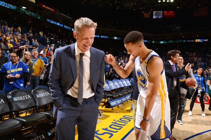 Marv Albert believes Steve Kerr is successful coaching the Golden State Warriors because "he’s so good with people."