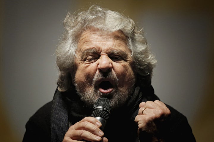 Beppe Grillo in Turin. Dec. 2, 2016.