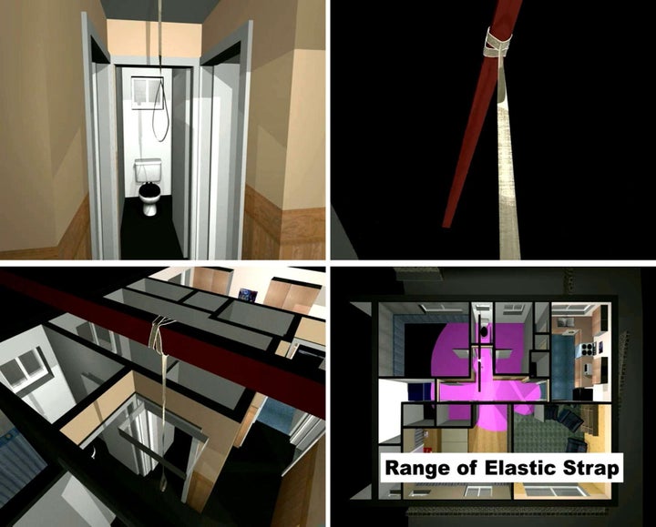 Computer generated handout images images issued by West Yorkshire Police showing the layout of Michael Donovan's home