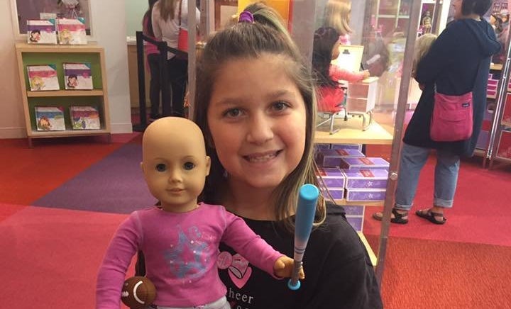 Nine-year-old Bella Fricker is donating bald American Girl dolls to kids with cancer.