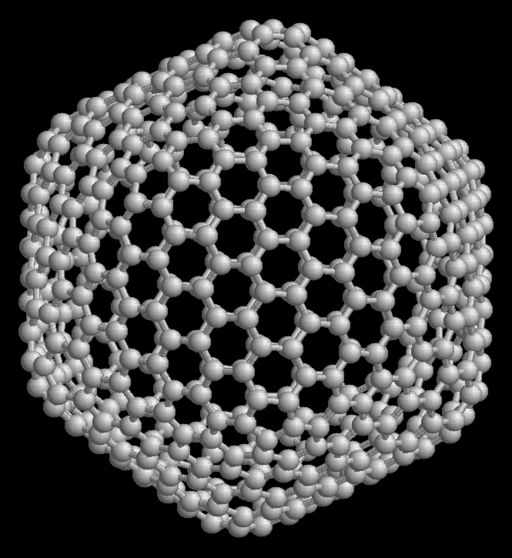This is actually a Fullerene C540 - but the image struck me as needed in this conversation 