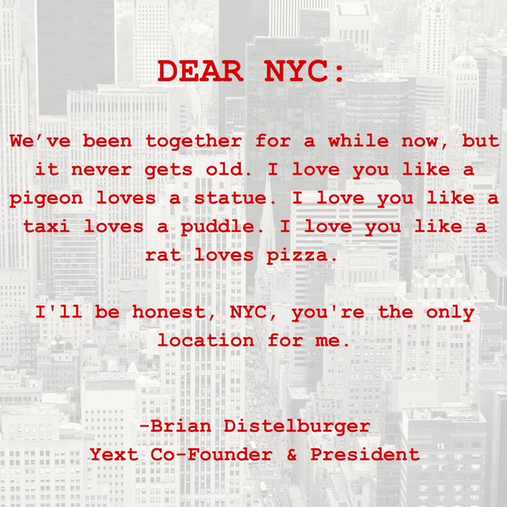 Tech Confesses Its True Feelings For NYC