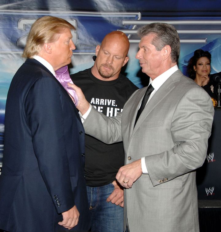 Donald Trump, Stone Cold Steve Austin and Vince McMahon spent months promoting The Battle of the Billionaires.
