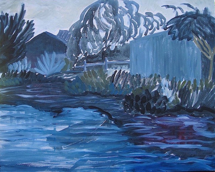 <p><em>Fly Away Birds and Never Return</em>, Acrylic on canvas, 24 x 30 inches</p>