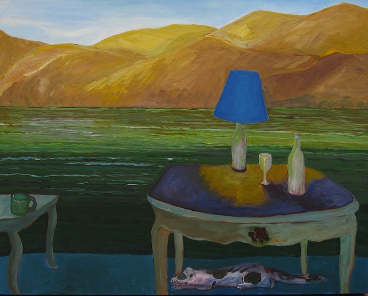 <p><em>Living Dangerously</em>, Acrylic on canvas, 24 x 30 inches</p>