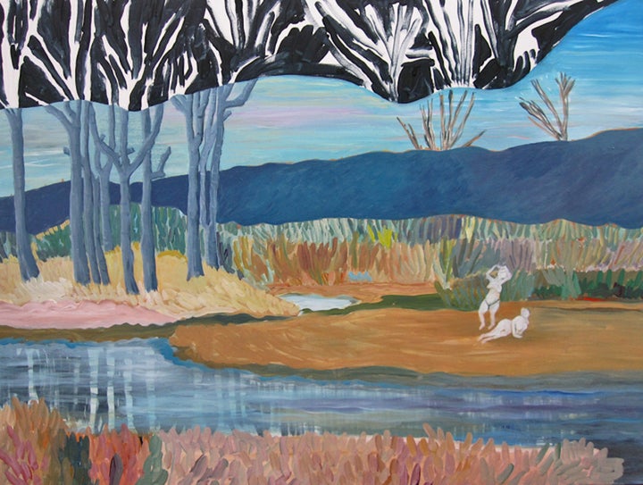 <p><em>Remembrance of Past Times</em>, Acrylic on canvas, 36 x 48 inches, </p>