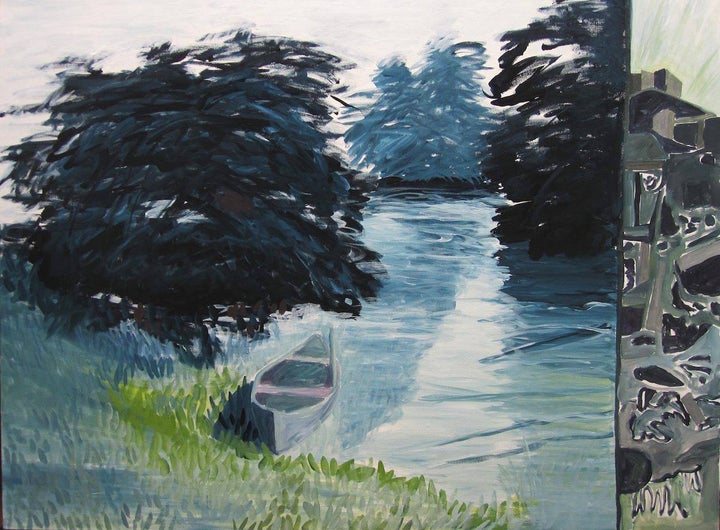 <p><em>Hom’s Lullaby</em>, Acrylic on canvas, 36 x 48 inches</p>
