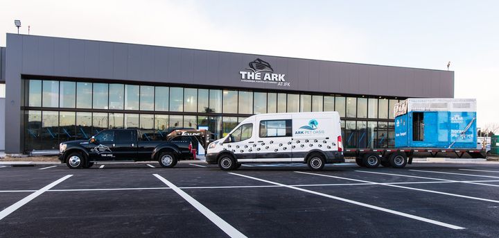The Ark is located in a cargo building at JFK Airport.