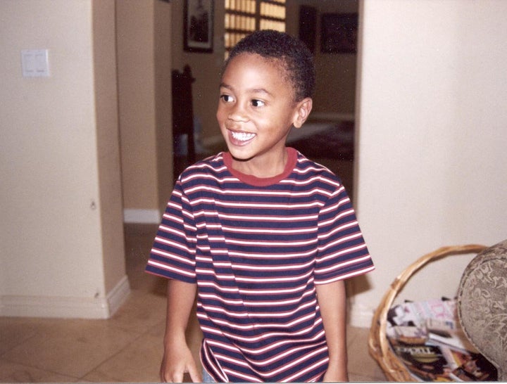 A young RJ Peete, who was diagnosed with autism at age 3.