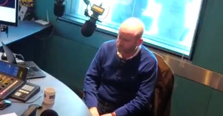 Nuttall was confronted with the claims on his website during a live radio broadcast