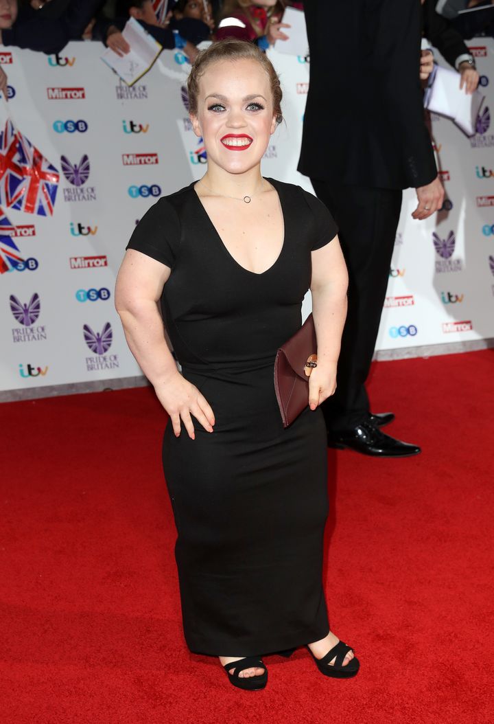 Ellie Simmonds attends the Pride Of Britain awards