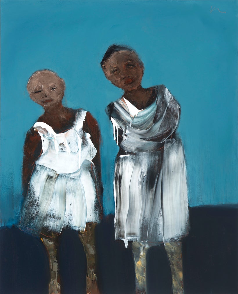 <em>Standing In</em>, 49 x 38 inches