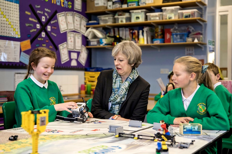 Theresa May's grimace