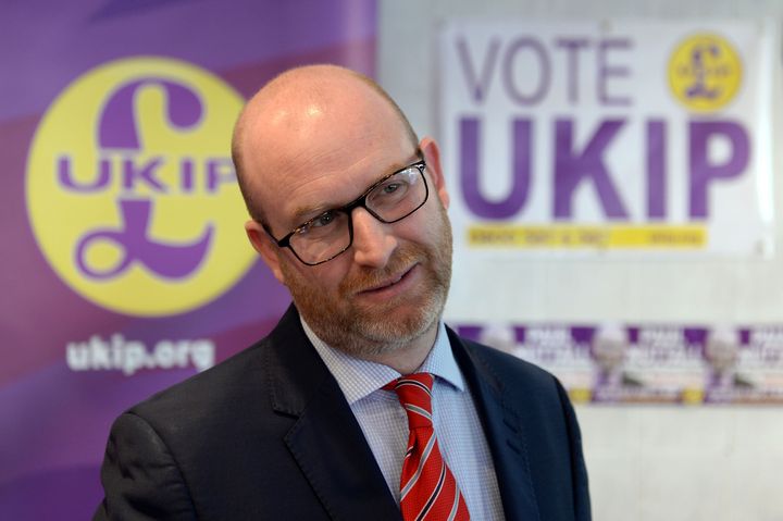 UKIP's leader and Stoke candidate Paul Nuttall