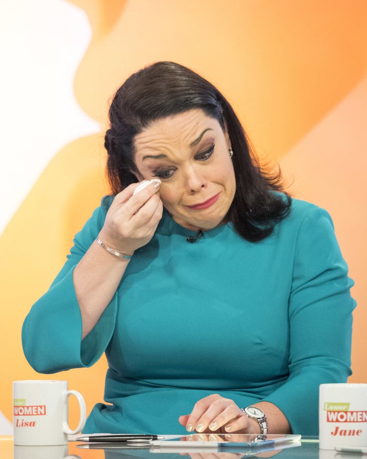 Lisa Riley broke down on 'Loose Women'