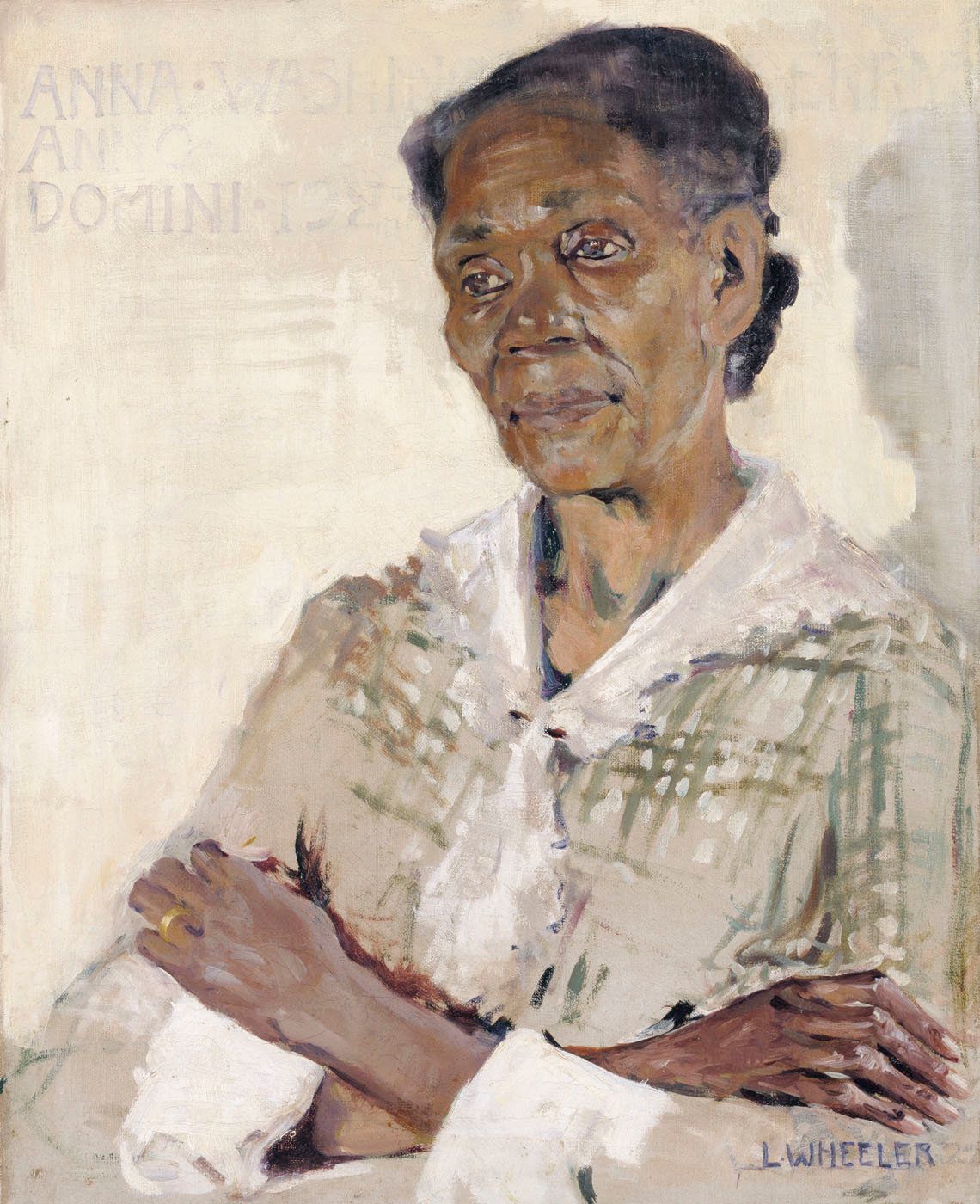 Laura Wheeler Waring, "Anna Washington Derry," 1927, oil on canvas, 20 x 16 in. (50.8 x 40.5 cm)