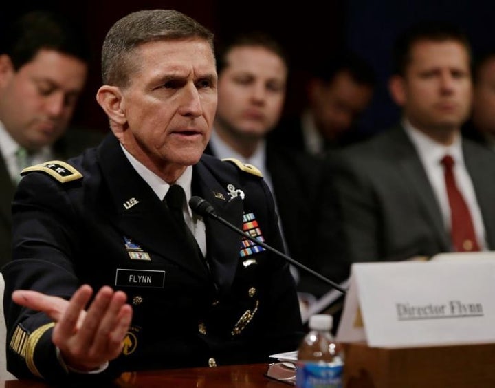 Then Defense Intelligence Agency director U.S. Army Lt. General Michael Flynn testifies before the House