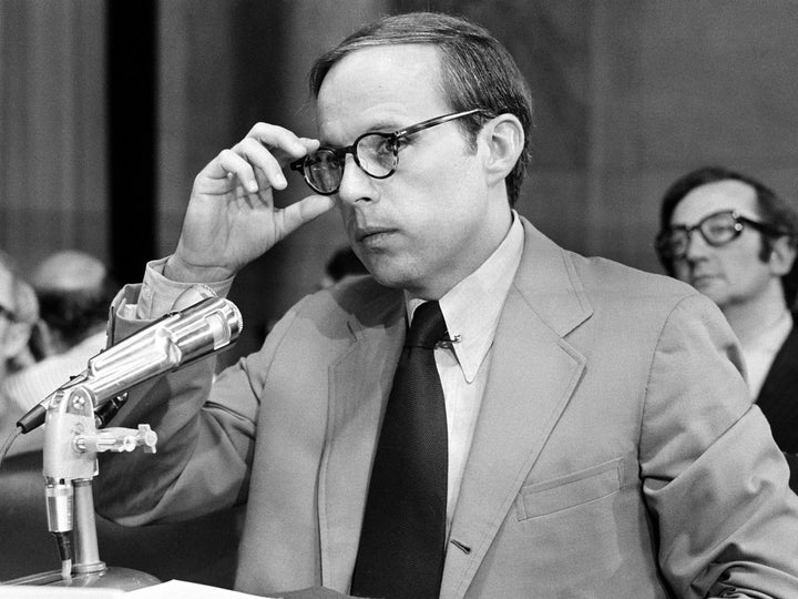 John Dean testifying before the Senate Select Committee in June 1973