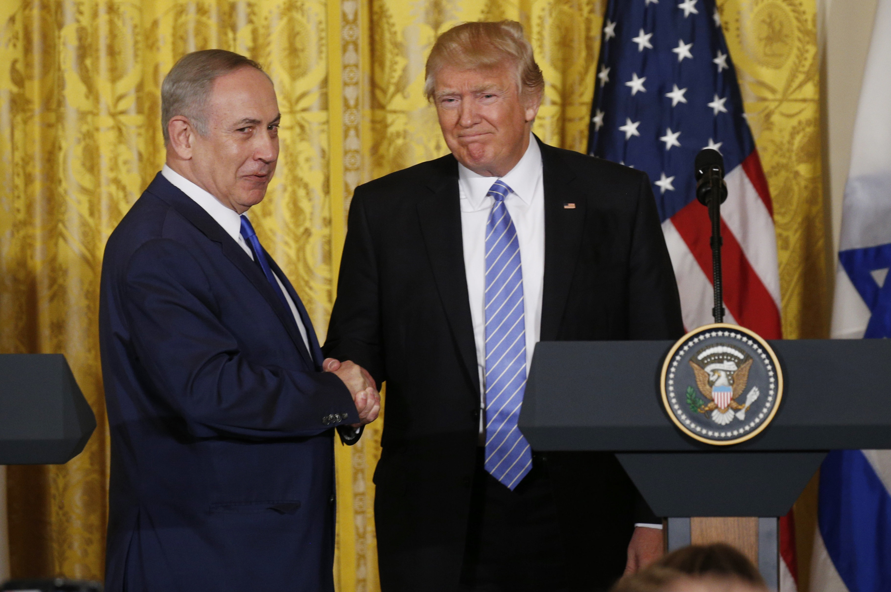 Trump Abandons Commitment To 2-State Solution In Press Conference With ...