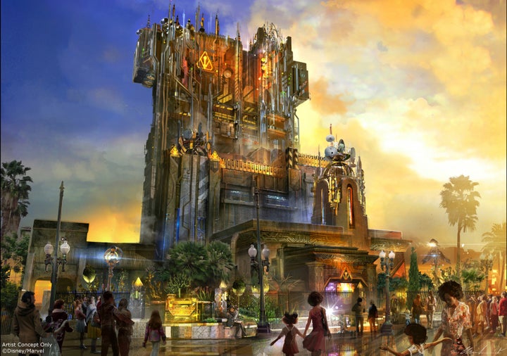 Guardians of the Galaxy -- Mission Breakout is a new ride in the building formerly known as Tower of Tower.