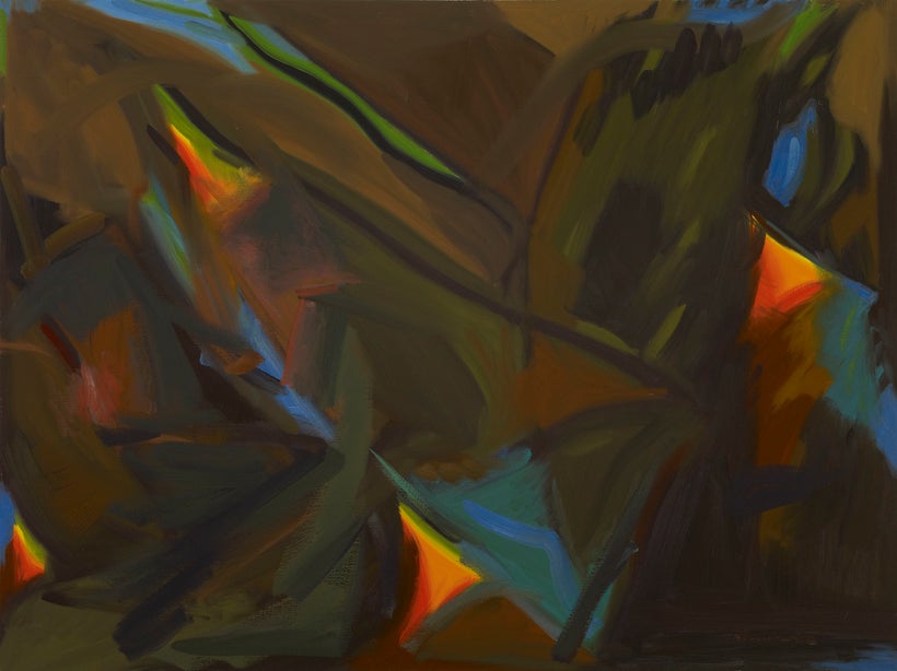 Susan Sommer, <em>Fading Monarch</em> (2012), oil on linen, 36 x 38 inches