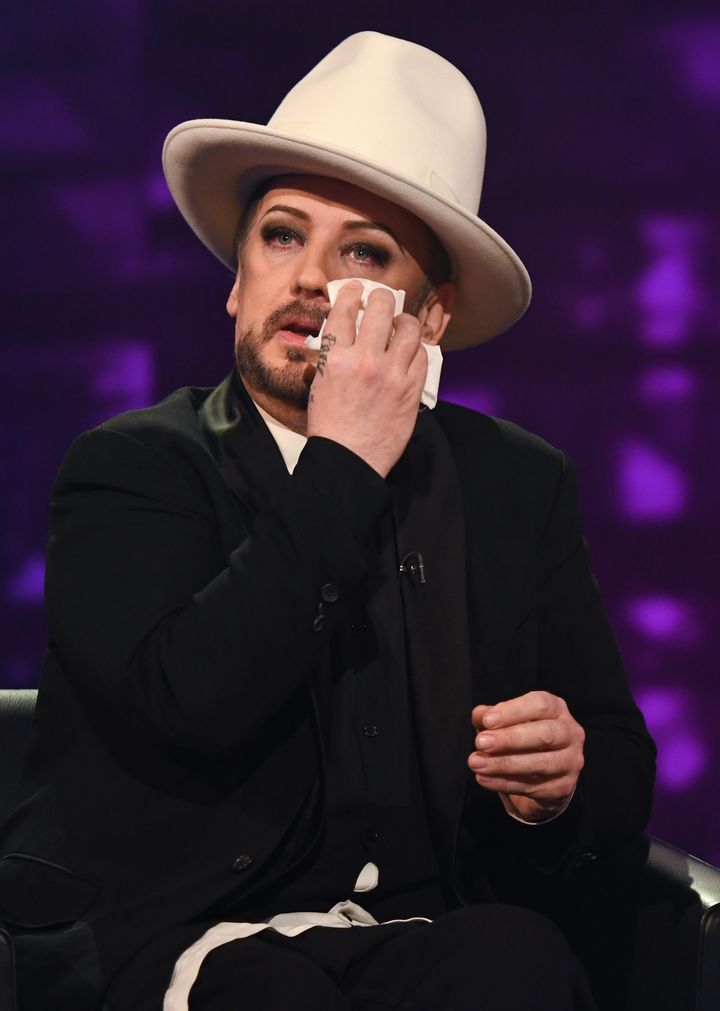 Boy George discussed his conviction for assault on 'Piers Morgan's Life Stories'