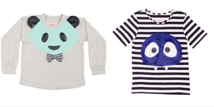 Left: Sweatshirt, £47, Right: Top, £41. 