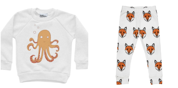 Left: Jumper, £20. Right: Leggings, £18. 