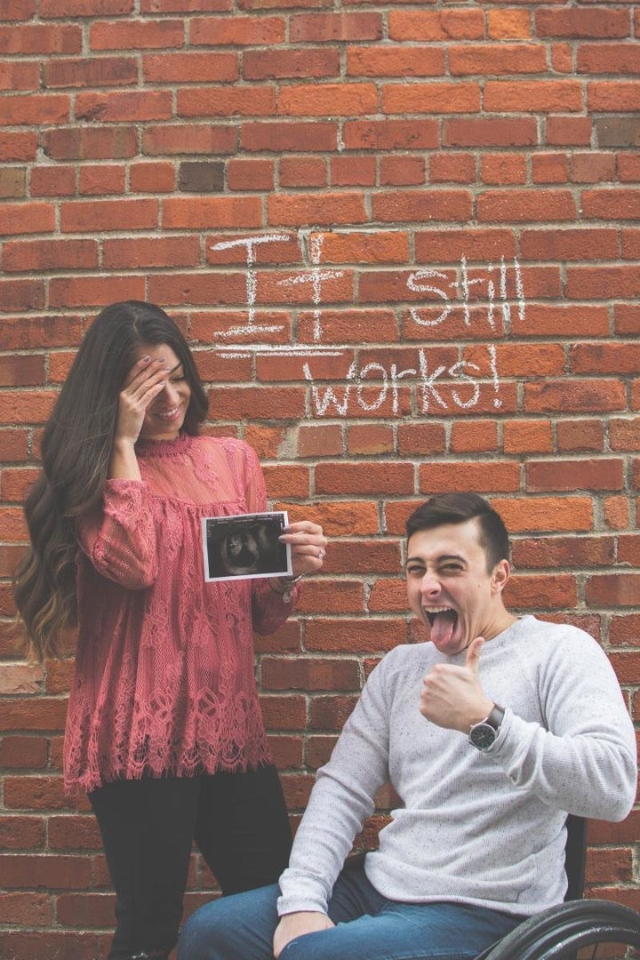 “We knew we wanted to do something funny," Diesen said of their pregnancy announcement.