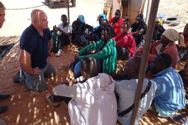 Ross met migrants who were at different stages in their journeys 