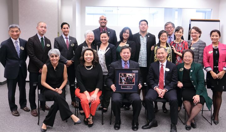 Members of the Commission on Asian Americans and Pacific Islanders gathered for a photo on Dec. 6, 2016.