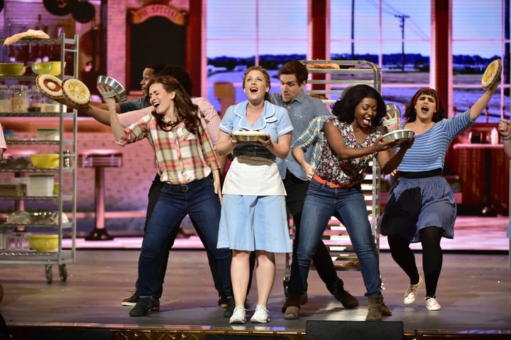 Jessie Mueller and the cast of "Waitress."