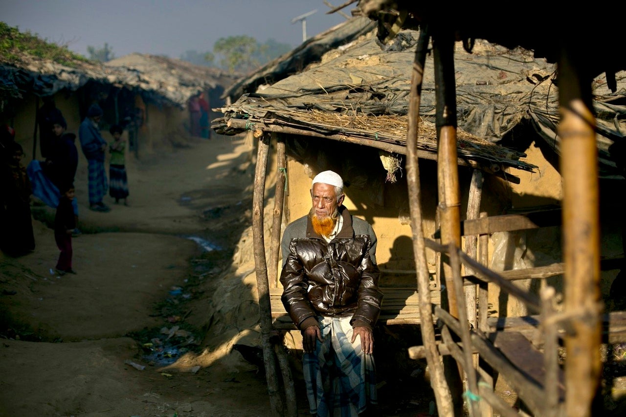 Sultan Ahmed, 68, came to Bangladesh 10 years ago from Myanmar. He says that in Myanmar he and his family could not move freely and often had to pay money to the military or they would be beaten. “I won’t go back. If I do, they’ll try to kill me,” he says.