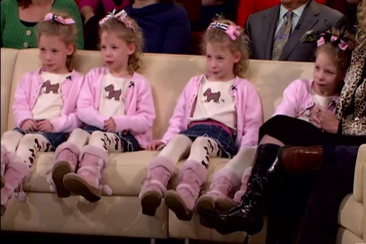 The Mathias quads were 8 years old when the appeared on "The Oprah Winfrey Show."