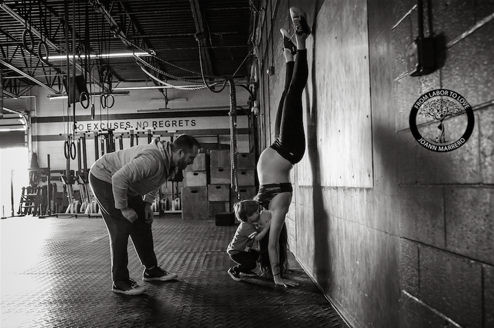 Ferris and her husband sometimes bring their son, Connor, to the gym with them