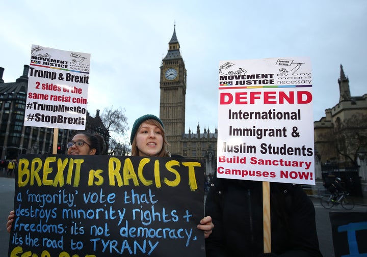 Anti-Brexit protestors