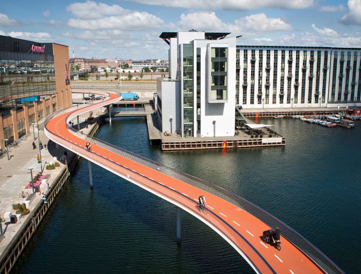 <p>New bike-ways help make Copenhagen the world’s most bicycle-friendly city.</p>