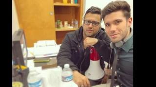 Gregori and Kristos on set filming THE BAY!