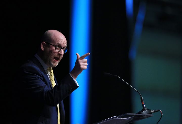 Ukip leader Paul Nuttall MEP speaking at the party's spring conference in Bolton.