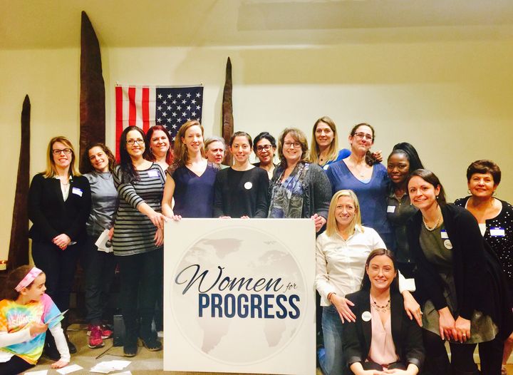 <p><em>Women for Progress Leadership Team gather for Wednesday’s meeting</em></p>