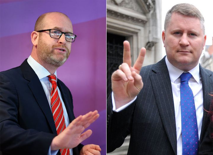 Nuttall (left) and Paul Golding (right)