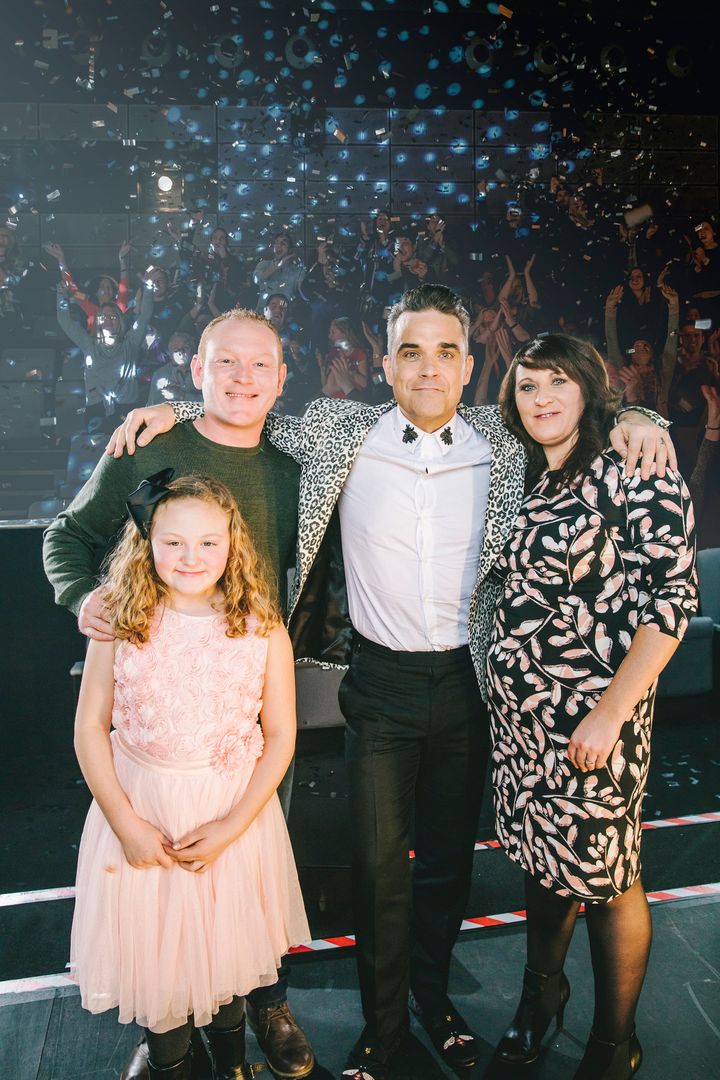 Robbie made one fan and her family very, very happy with a surprise visit to Portsmouth