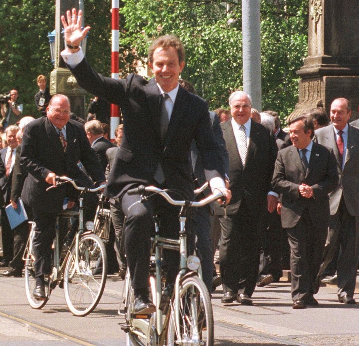 Blair at his first EU summit in 1997