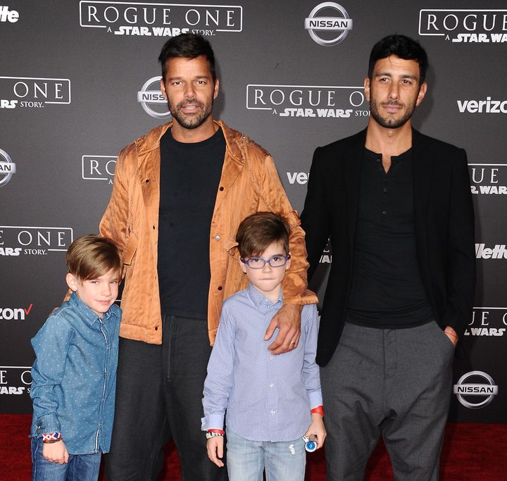 Ricky Martin said his twin sons offer helpful advice after his performances. 