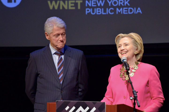 Bill and Hillary Clinton honor Maya Angelou at The Schomburg Center for Research in Black Culture in Harlem. 