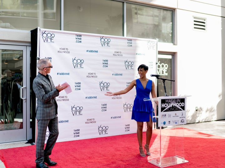 <p>Mitch O’Farrell, Los Angeles City Councilman with host, Jazmyn Simon</p>