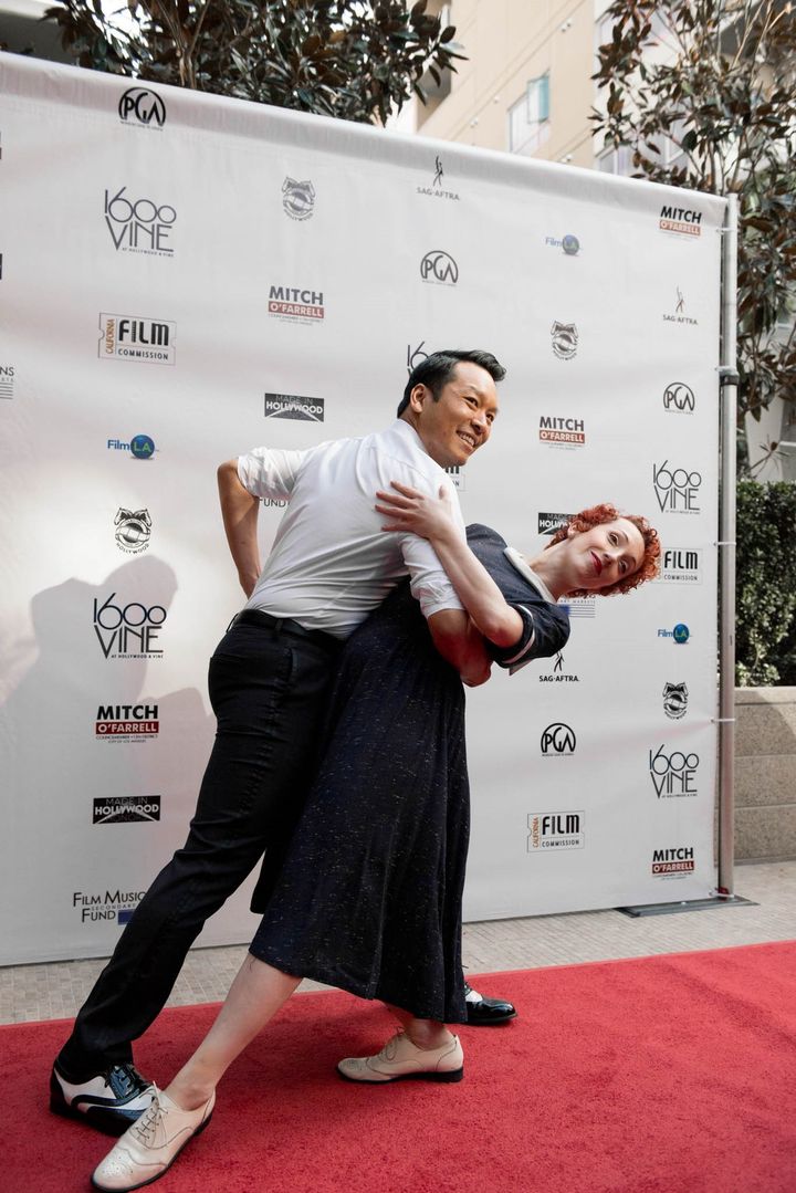 <p>Jillian Meyers, Dancer and Dominic Chaiduang who opened the Presentations with a number to “City of Stars” from “La La Land”.</p>
