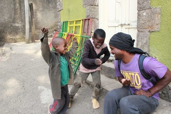 “Back over in Ethiopia. Just outside of Addis. Had to get the young Kings one time. So grateful to be able to travel the world and have moments like these. There's a whole world out there. Wouldn't you like to see some of it? “