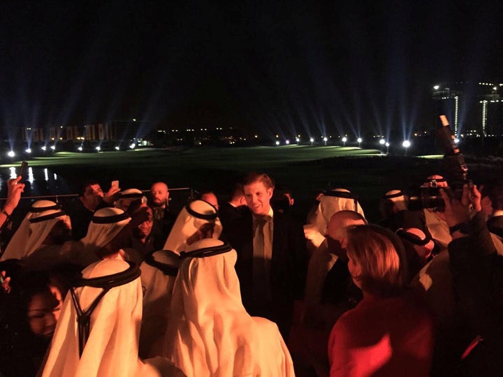 President Donald Trump's son Eric Trump attends the opening ceremony of the Trump International Golf Club in Dubai, United Arab Emirates, February 18, 2017.