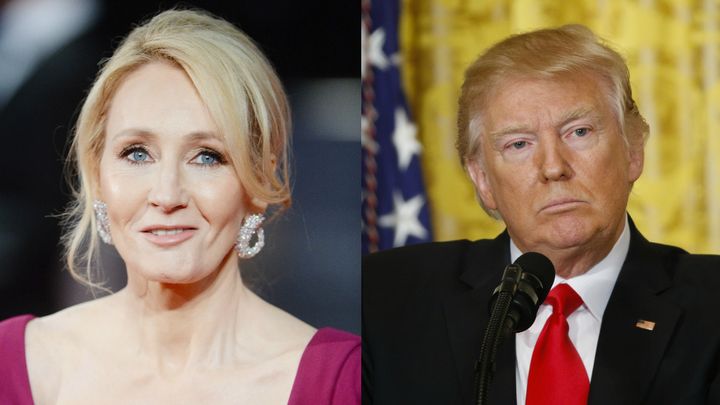 JK Rowling leads tributes to Donald Trump's fabricated Swedish attack.